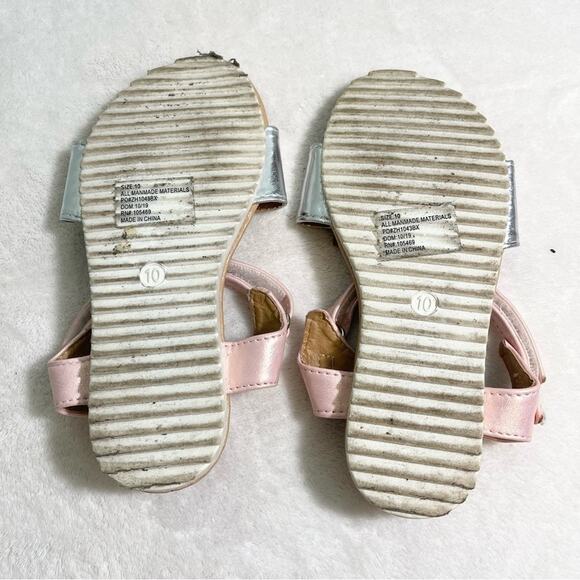 Olivia Miller Girl Kid's Yellow Sunflower Open Toe Flat Sandals size 10 - Picture 7 of 8